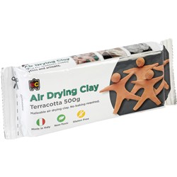 EC 500gm Block Air Drying Clay - Terracotta 
