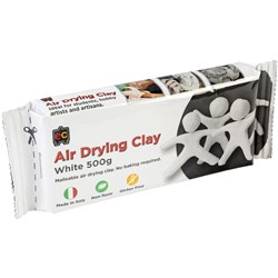EC 500gm Block Air Drying Clay - White