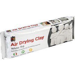 EC 1kg Block Air Drying Clay - White