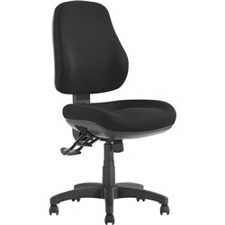 Newton Ergonomic Task Chair Black 3 Lever No Arms Metro Black Fabric