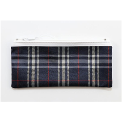 Small Tartan 1 Zip 200x90mm Pencil Case