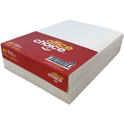 Office Choice A4 Bank White Ruled Pad