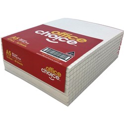 Office Choice A5 Bank White Ruled Pad