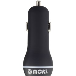 Moki Dual Usb Charger (Car Or Wall) Car Charger Black