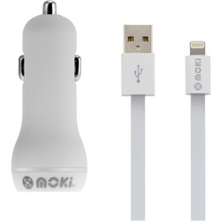Moki Lightning Cable/Charger Lightning Cable + Car (Apple Licensed)