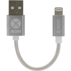 Moki 10Cm Silver Lightning Cable