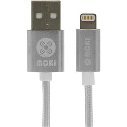 Moki 90Cm Silver Lightning Cable