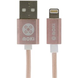 Moki 3M Rose Gold Lightning Cable
