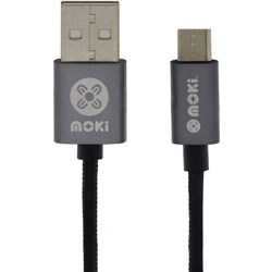 Moki Micro Usb Cable 10Cm Gun Metal