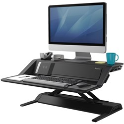 Fellowes Lotus Dx Sit-Stand Workstation Single Black