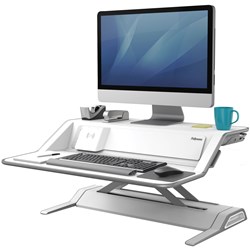 Fellowes Lotus Dx Sit-Stand Workstation Single White