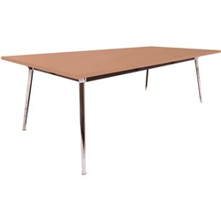 Rapid 2400x1200x750mm 1 Piece Beech Top Single Stage Air Boardroom Table