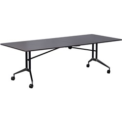 Rapid 2400x1000x743 Driftwood Edge Folding Boardroom Table