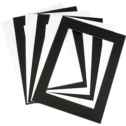 Pre Cut Mountboards - Black & White (reversible) - A4 - pack 10
