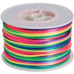 Zart Bracelet Cord Rainbow 50m Coloured