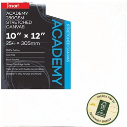 Jasart Canvas Academy 10 x 12 Inch Thick Edge 280gsm Stretched