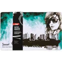 Pencil Water Colour Jasart Design Tin 36