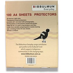 Bibbulmun A4 Economy Sheet Protectors