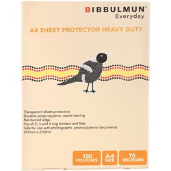 Bibbulmun A4 Heavy Duty Sheet Protectors