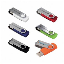 16GB Folding USB 2.0 Assorted Colours Flash Drive