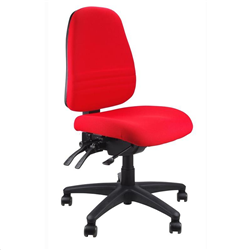 Stateline Endeavor 103 4 Lever Medium Back Red Task Chair