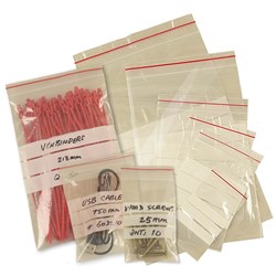 Mini Grip Bags 75mm x 100mm x 40um with Panel