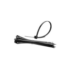 140mm x 3.6mm Cable Tie Solid Black UV Stabilised