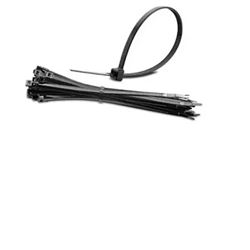 200mm x 3.6mm Cable Tie UV Black 1000/bag