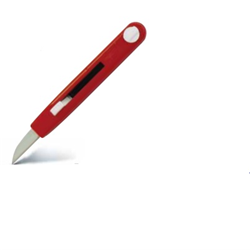 SMOR Red Retractable Keyhole Knife