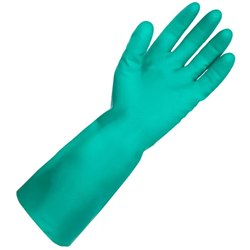 Solvent Resistant Nitrile Green Gloves Size 8 (M)