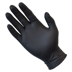 Black Nitrile Powder Free Gloves Large