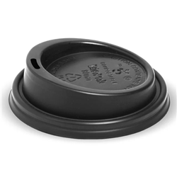 BCL-8PLA-B 80mm BioCup PLA Black Lid 1000/carton