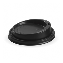 BCL-12PLA-B 90mm BioCup PLA Black Lid 1000/carton