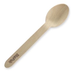 HY-16S 16cm Wooden Spoon Uncoated 1000/carton