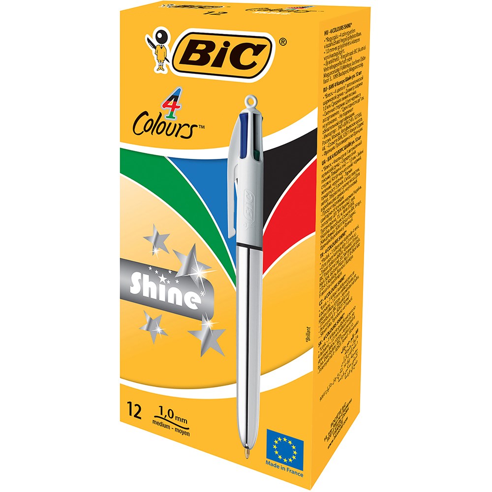 Ballpoint Pens Retractable Bic Colour Shine Pen United