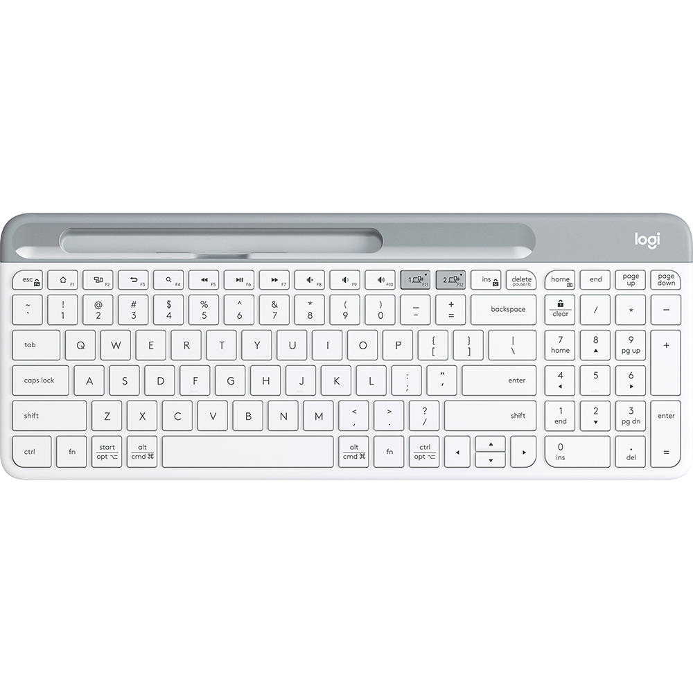 Wireless Keyboards - Logitech K580 White Slim Multi-Device Wireless ...