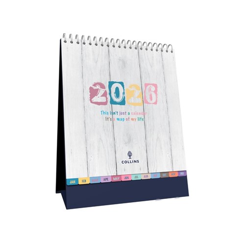 Desk Calendars Collins 2024 Brighton 175x220mm Month To View Desk