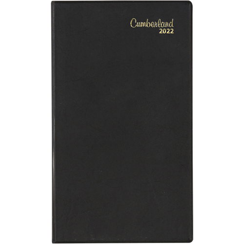 Planner Diaries Cumberland 2024 Luxe 152x89mm Month To View Black